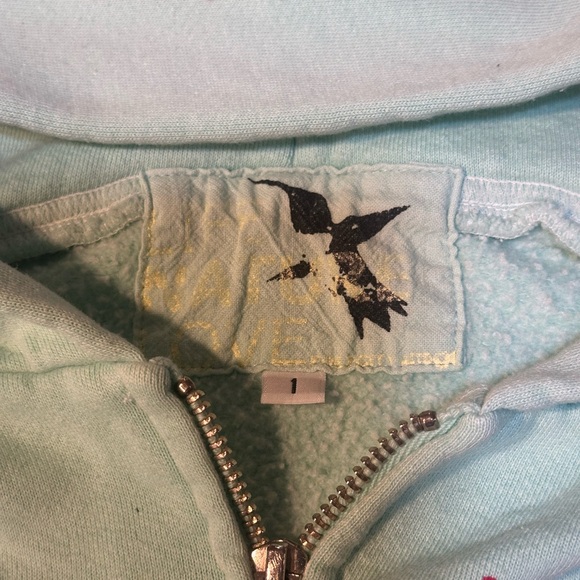 Freecity zip up hoodie with “Let’s Go” sleeve / GUC - Picture 8 of 16